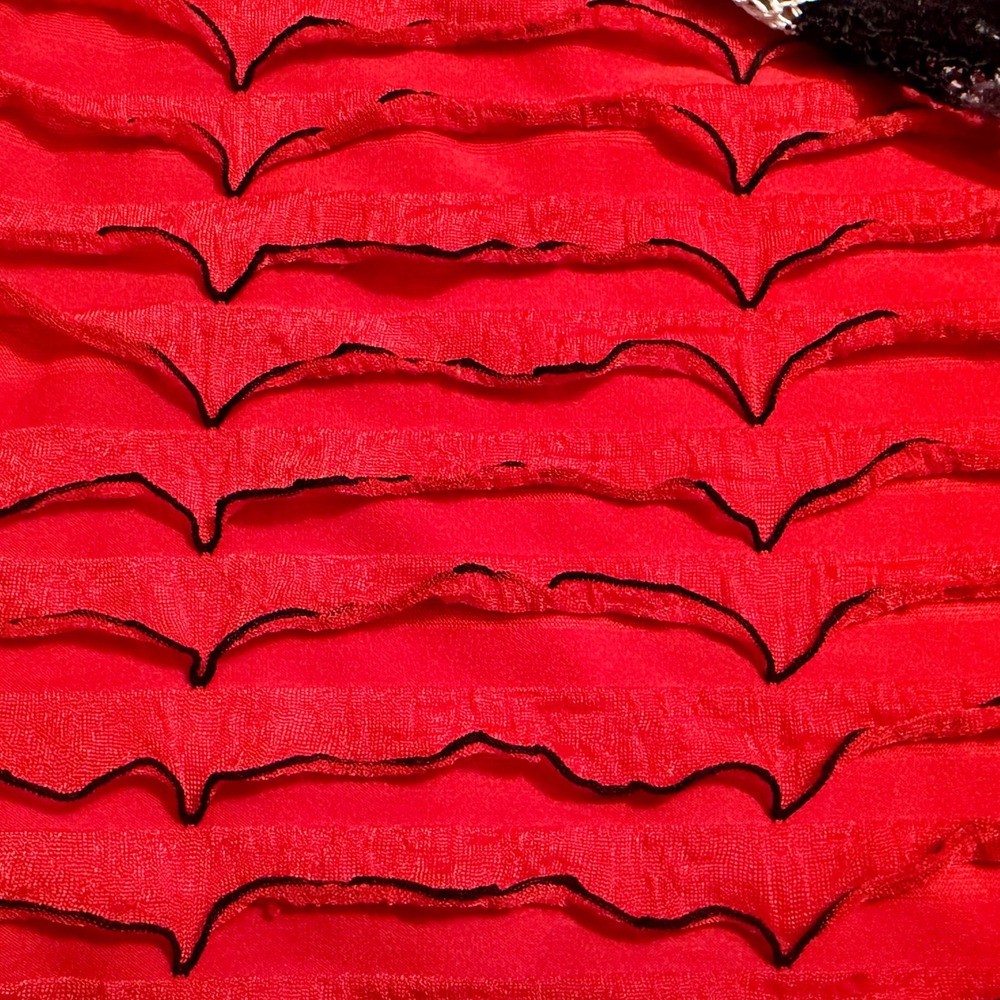 Nannette Kids Girls 5 Knit Cardigan Red Layered Ruffle‎ Dress Outfit Set A-0119 - Picture 10 of 15